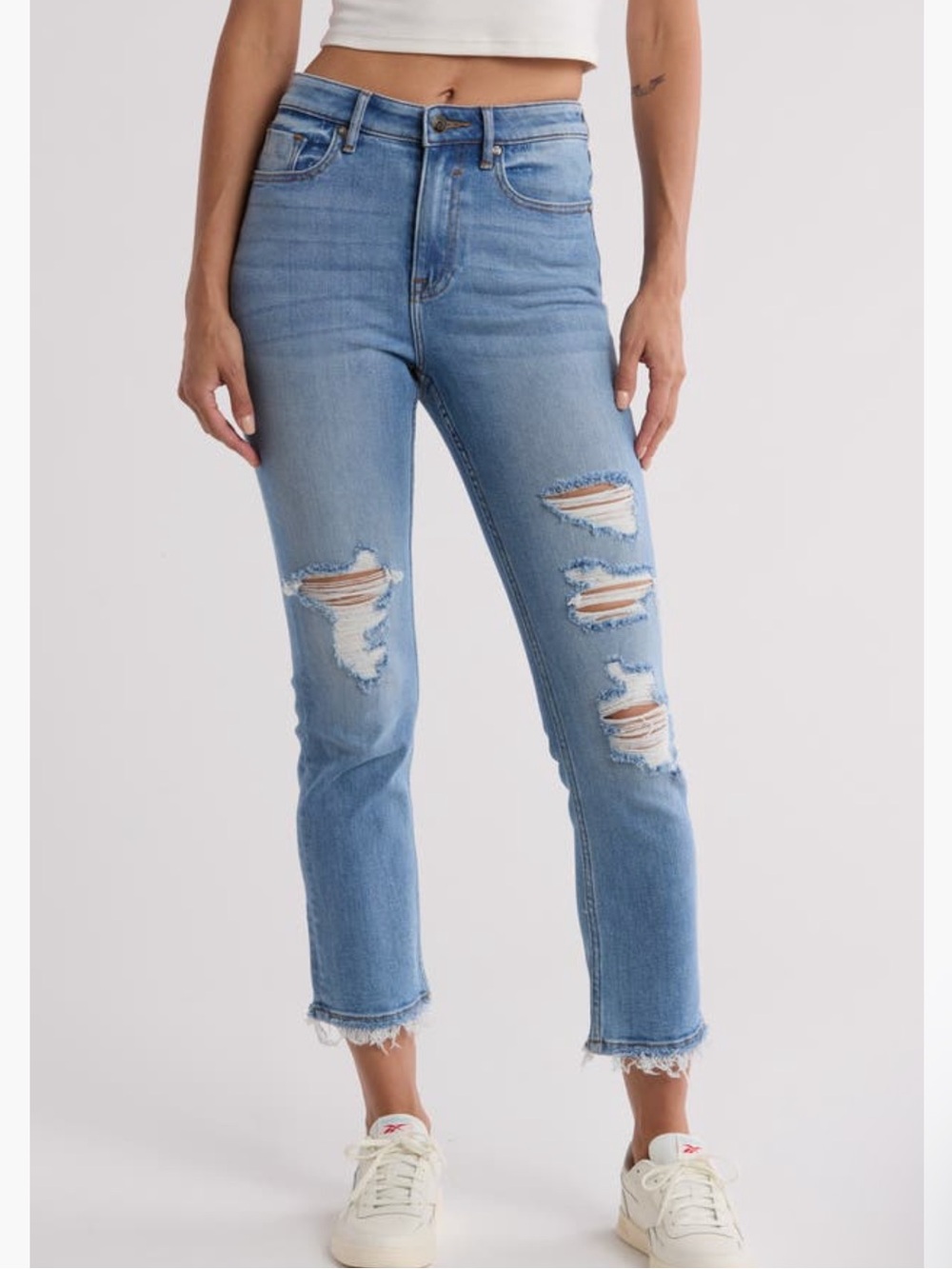 Vigoss Women’s Crosby High Rise Straight Leg Jeans